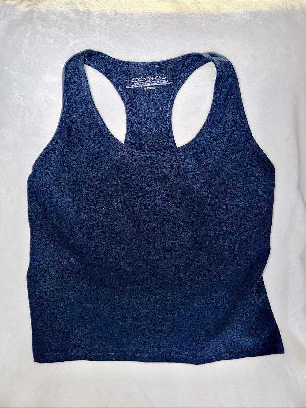 Beyond Yoga Spacedye Step Up Racerback Tank Racerback Tank in Blue Like New